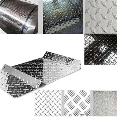 Plaque de bande de roulement diamantée en aluminium